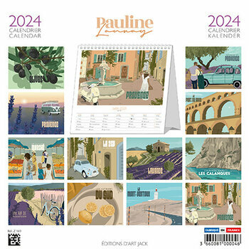 Calendrier chevalet 2024 Un air de vacances en Provence - Pauline Launay