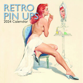 Calendrier 2024 Retro Pin Up (Av) - Femme Retro Sexy - Vintage +