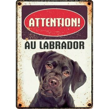 Plaque métal décorative Labrador