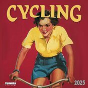 Calendrier 2025 Cyclisme retro Affiche