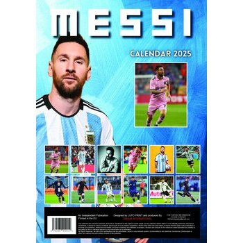 Calendrier 2025 Lionel Messi Football Format A3