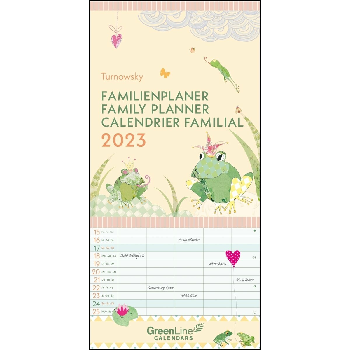 Calendrier familial 2023 Eco-responsable Chat Turnowski