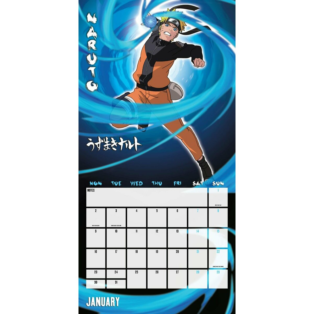 Naruto Shippuden - Calendrier almanach (Larousse)