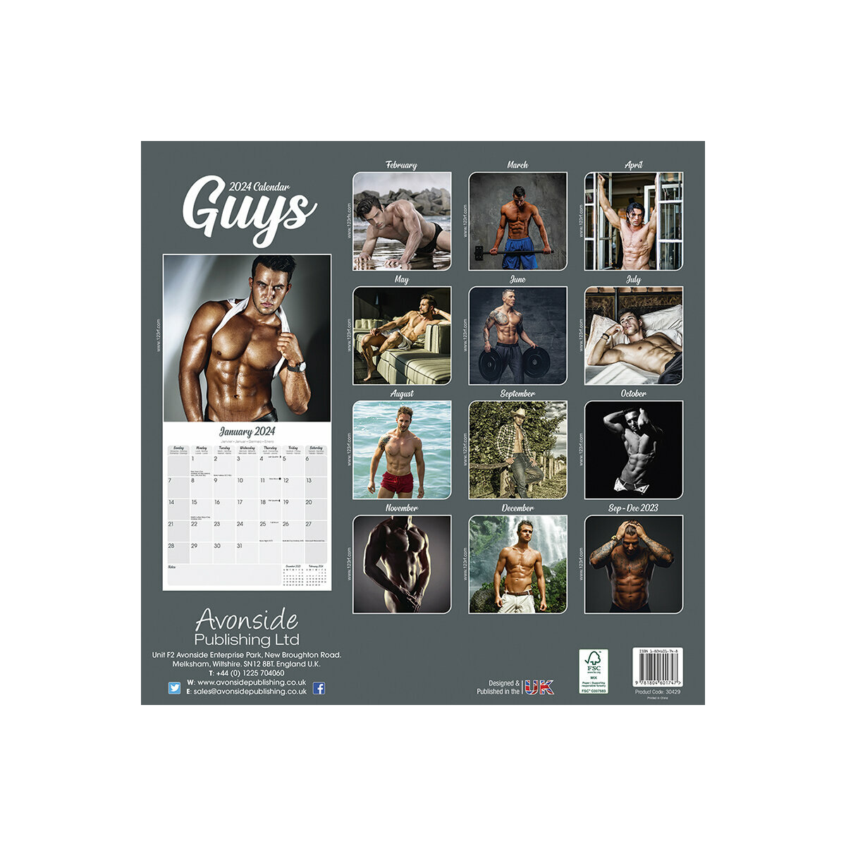 Calendrier 2024 Sexy homme