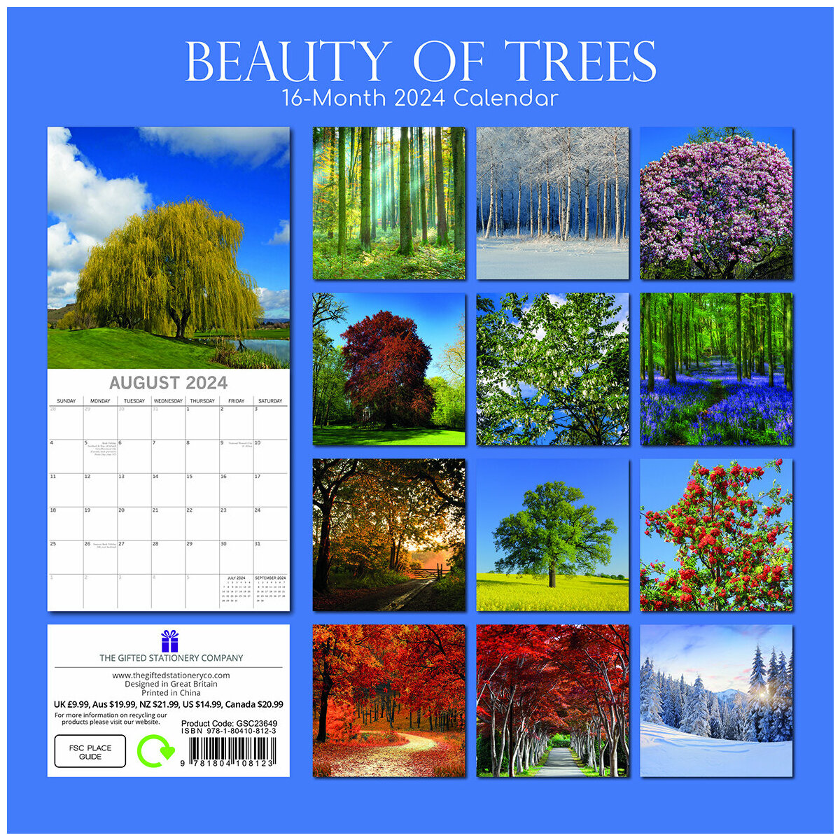 calendrier Beauté des arbres 2024