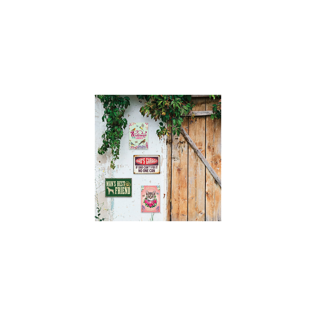 Pancarte 'Beware Of The Jack Russell' – Noir Et Or – Maison/Jardin – Home Works