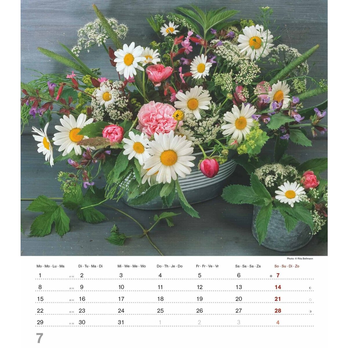 Calendrier - Bouquets (petit format) - 2024 :: Le Bon Livre