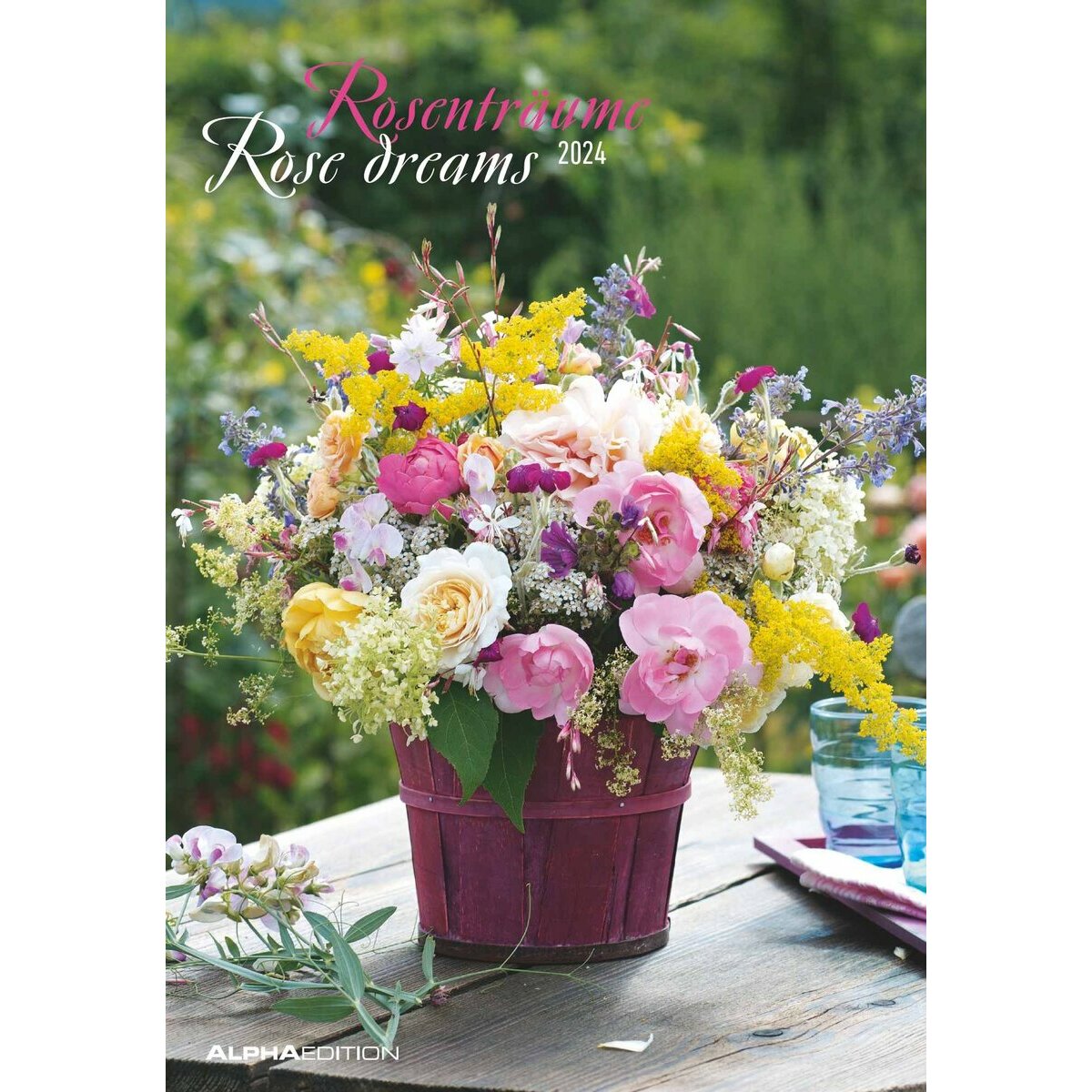 Roses, Grand format - Grand calendrier avec 12 belles photos de roses - 2024  :: La Maison de la Bible France