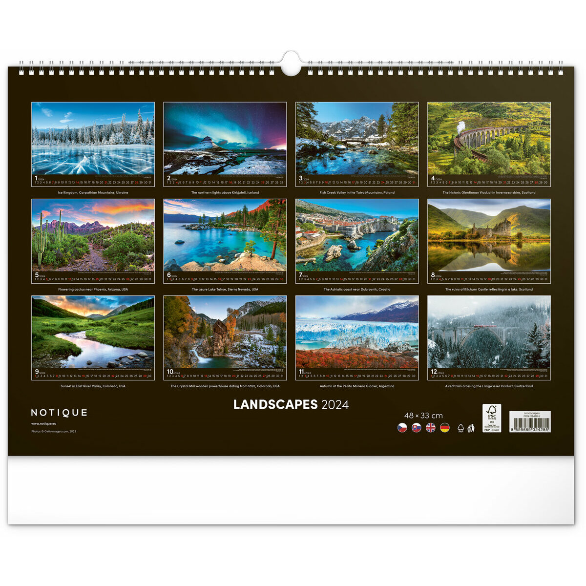 Calendrier 2024 - Édition Paysage 11x17