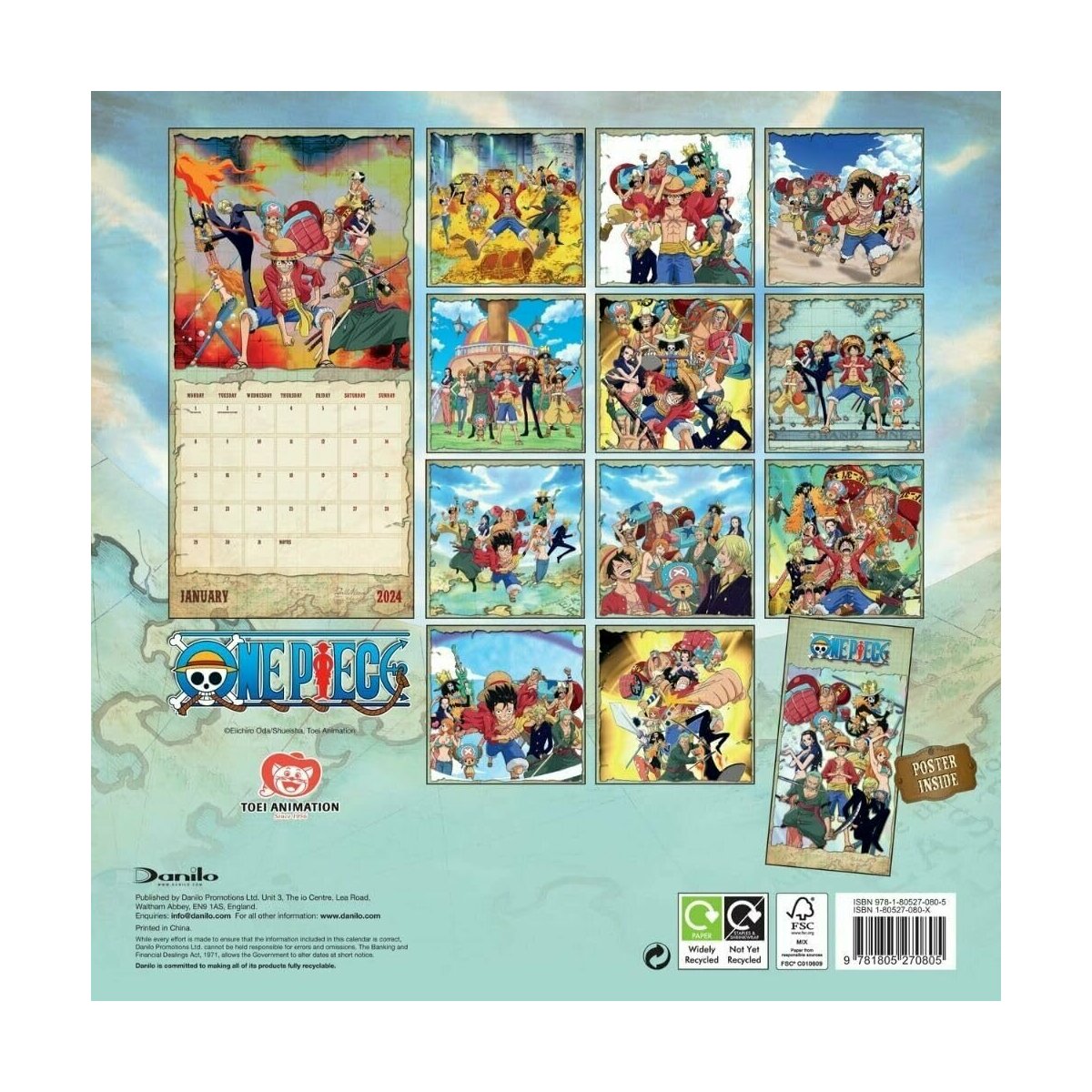 Calendrier 2024 One piece, calendrier de l