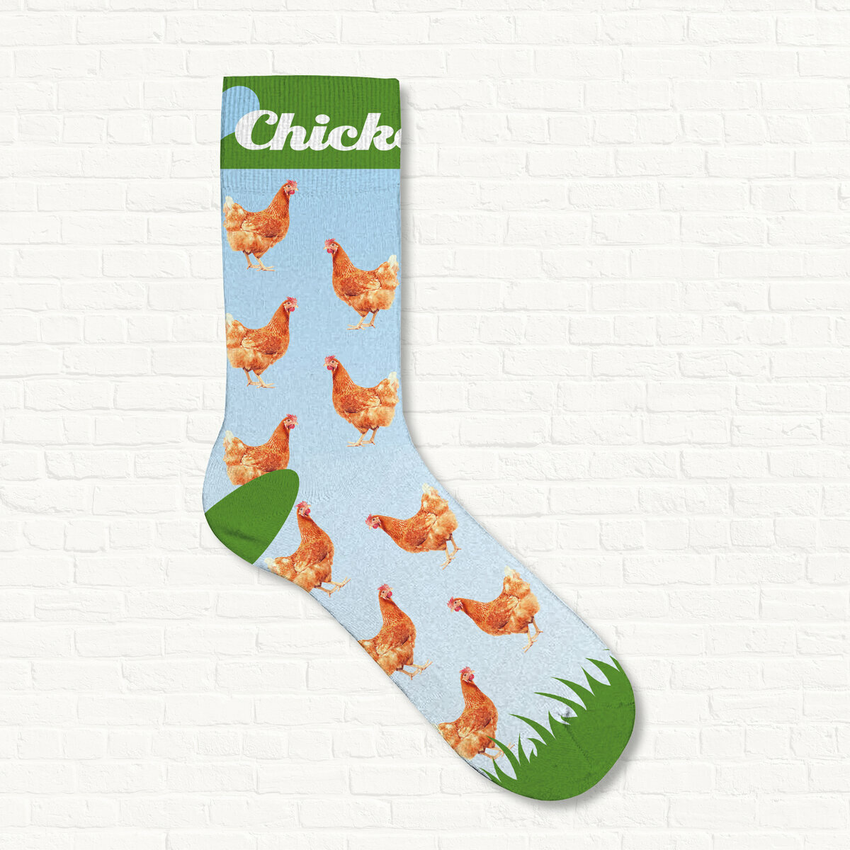 Chaussettes Humour Poule Rousse Poulailler I Love Chicken