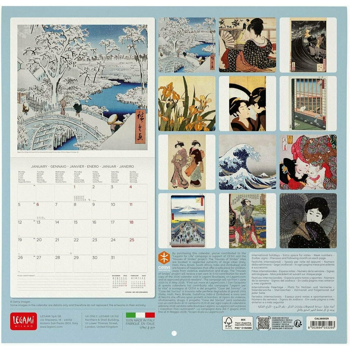 Modèle De Planification De Calendrier Mural Japonais Pour L'année 2024 En Langue Japonaise Et