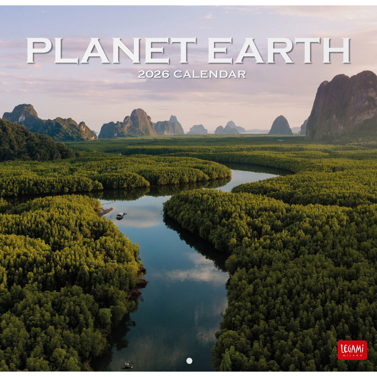 Calendrier Mural 2026 - 12 Mois Avec Photos De Paysages Naturels - Format 28x28 Cm - Organisateur Annuel Pour Maison, Bureau, École - 2