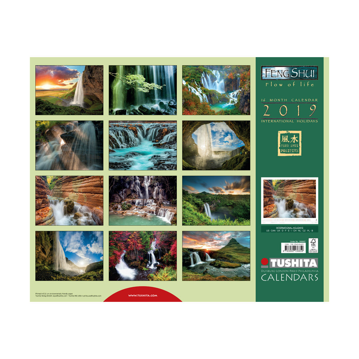 Maxi Calendrier 2019 Cascade Feng shui