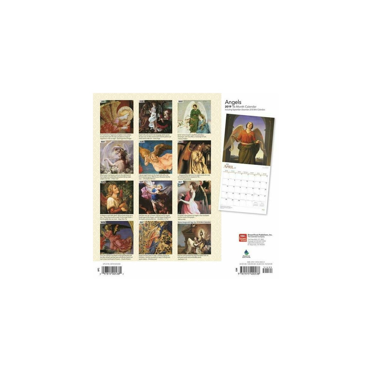 calendrier anges 2019