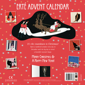 Calendrier de L'Avent Artiste Erté - Père noël