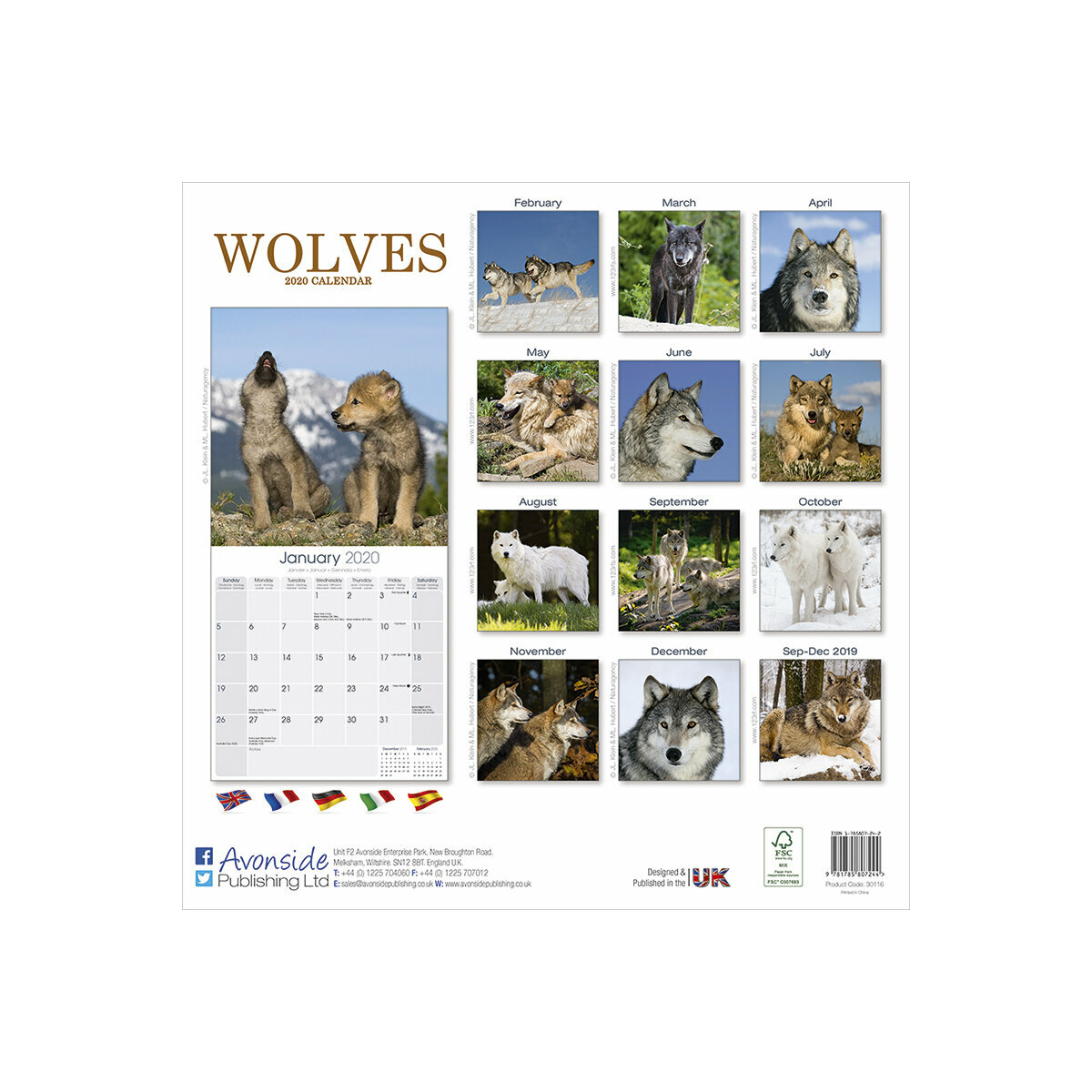 Calendrier 2020 Loup Calendrier 2020 Loup