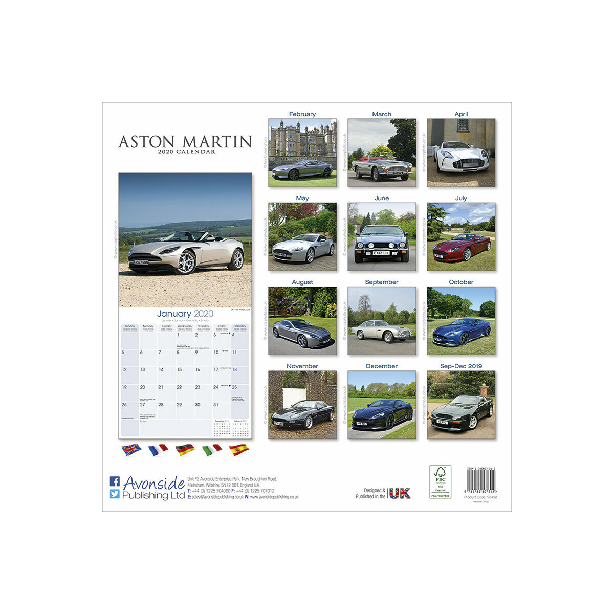Calendrier 2020 Aston Martin