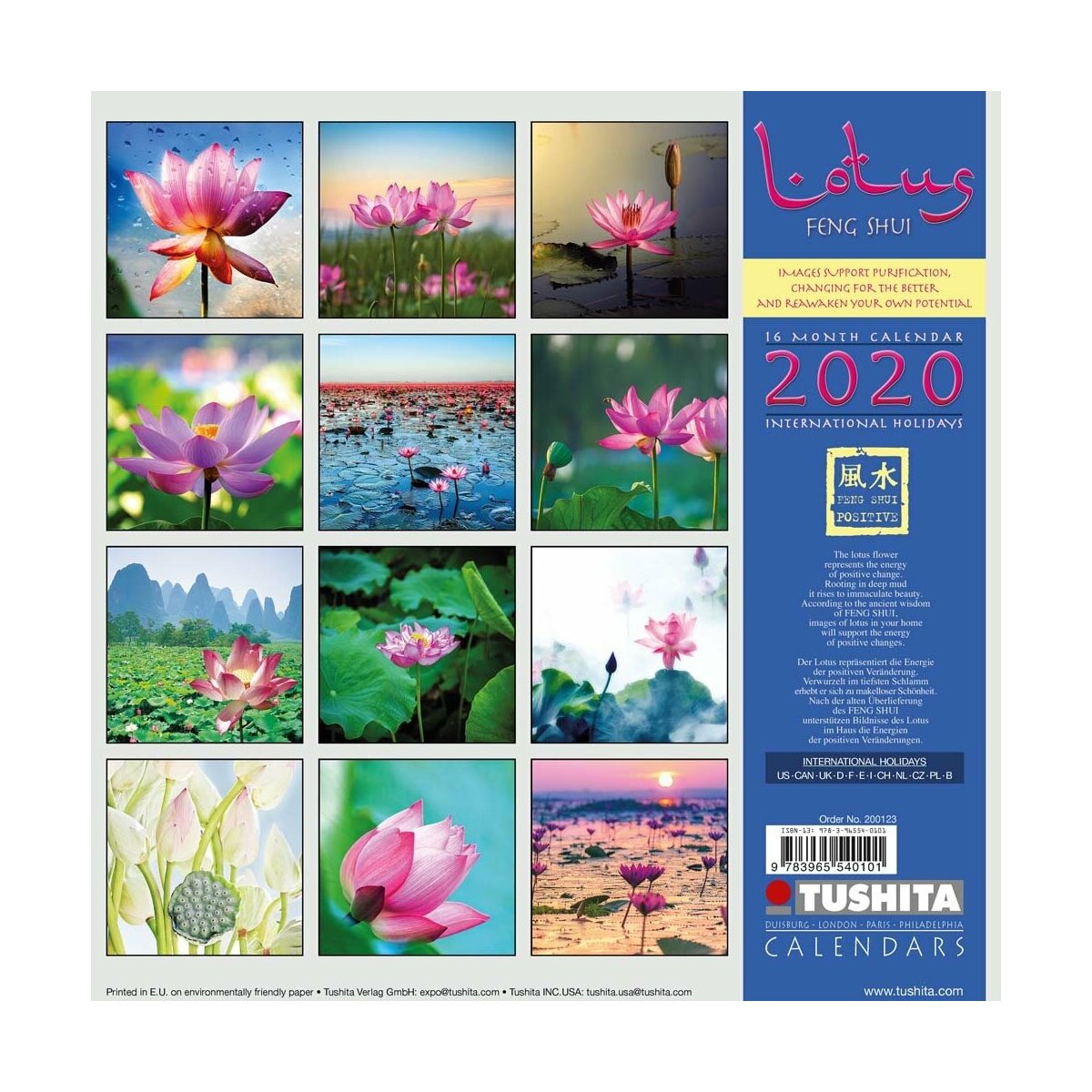 Calendrier 2020 Lotus Feng shui