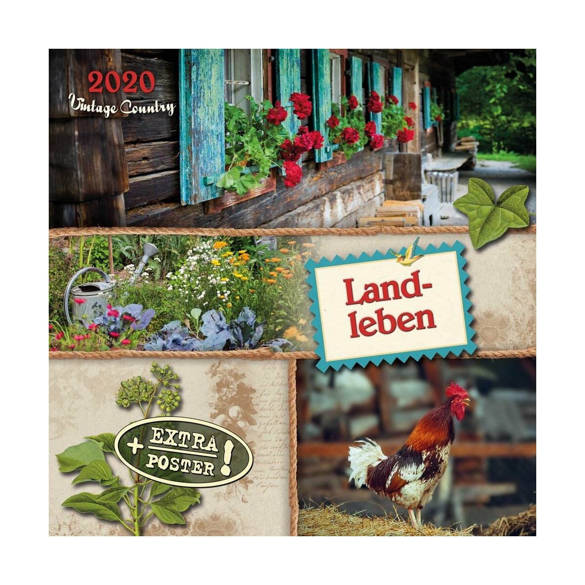 Calendrier 2020 Campagne Vintage AVEC POSTER OFFER