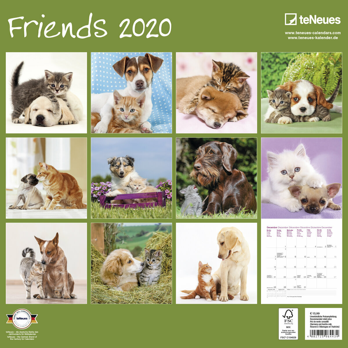 Calendrier 2020 Comme Chien Et Chat