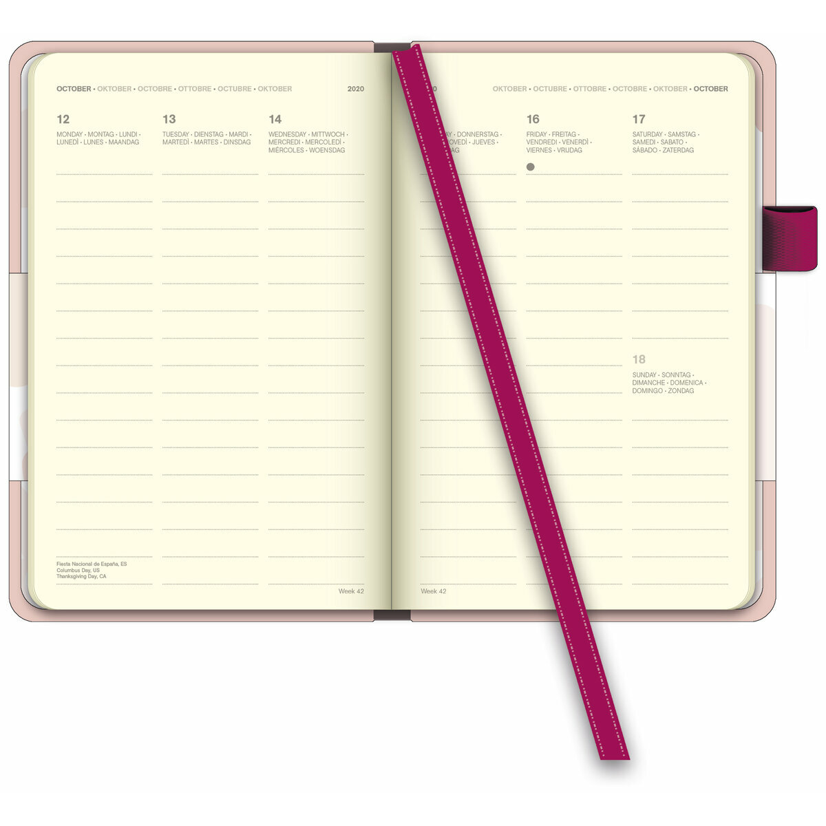 Mini Agenda cool rose 2020