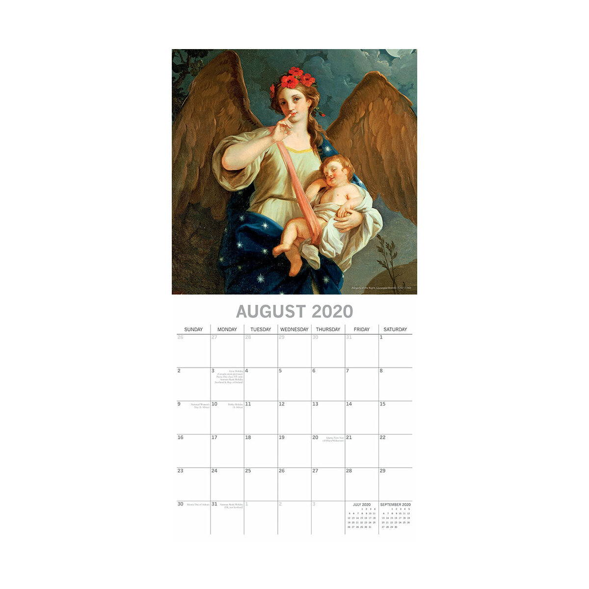 Calendrier 2020 Ange
