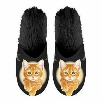 Chaussons Dessin Chat roux- Francien Kattens