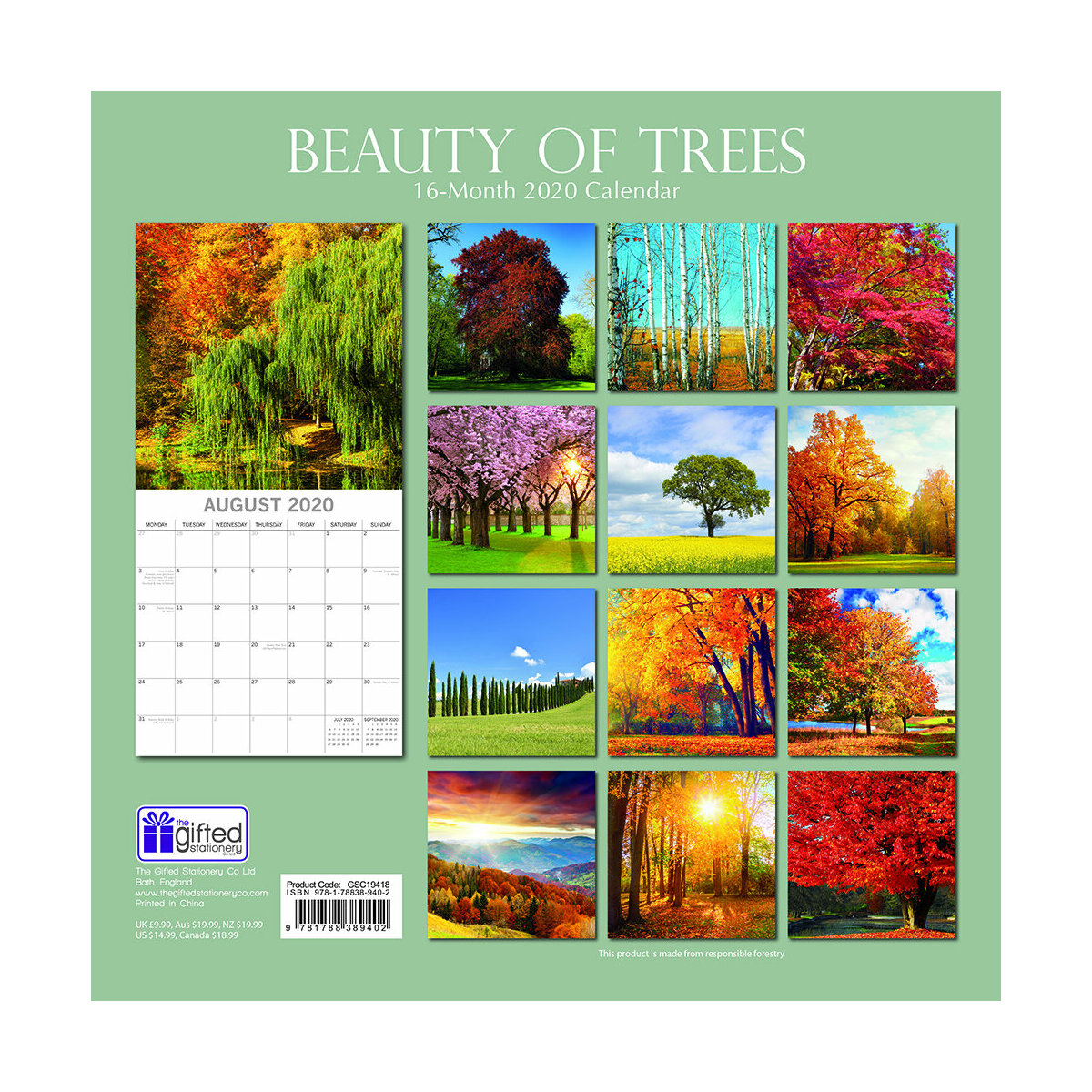 calendrier Beauté des arbres 2020