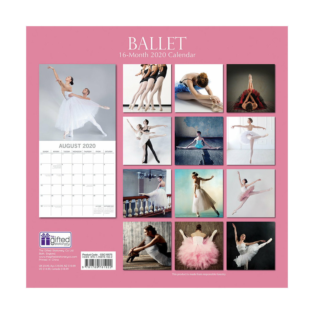 Calendrier 2020 Ballet de danse