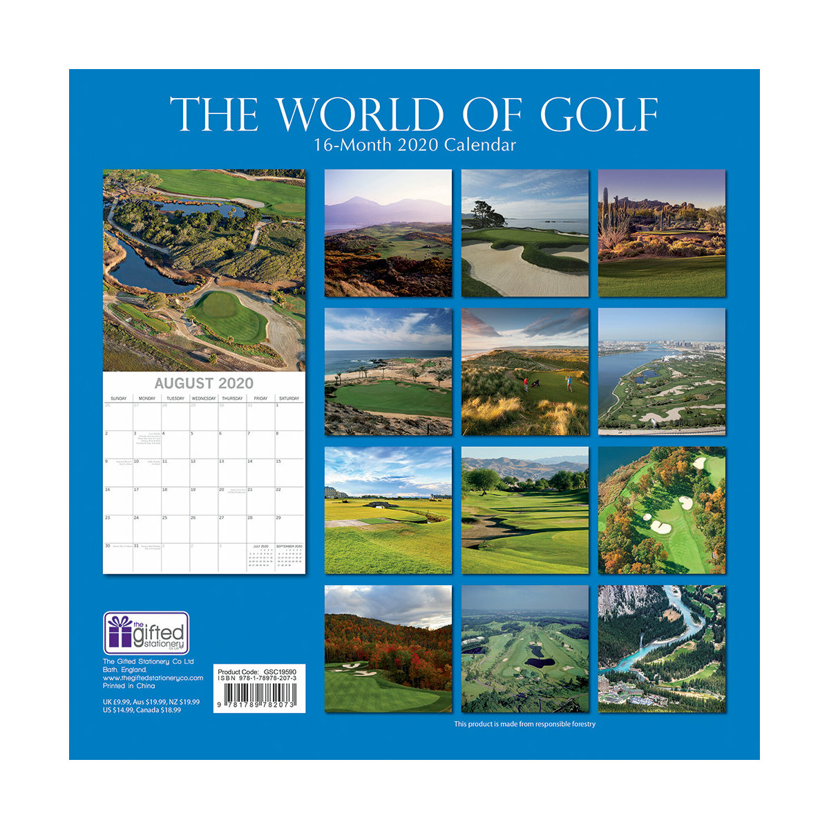 Calendrier 2020 Golf