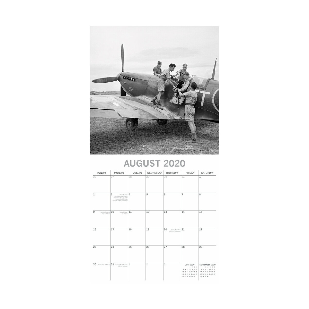 Calendrier 2020 Avion de chasse