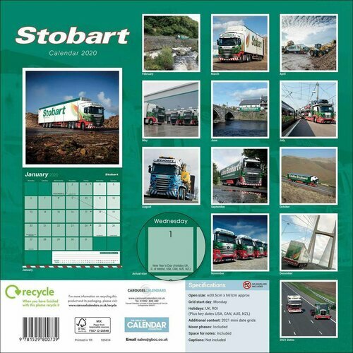 calendrier Camion 2020