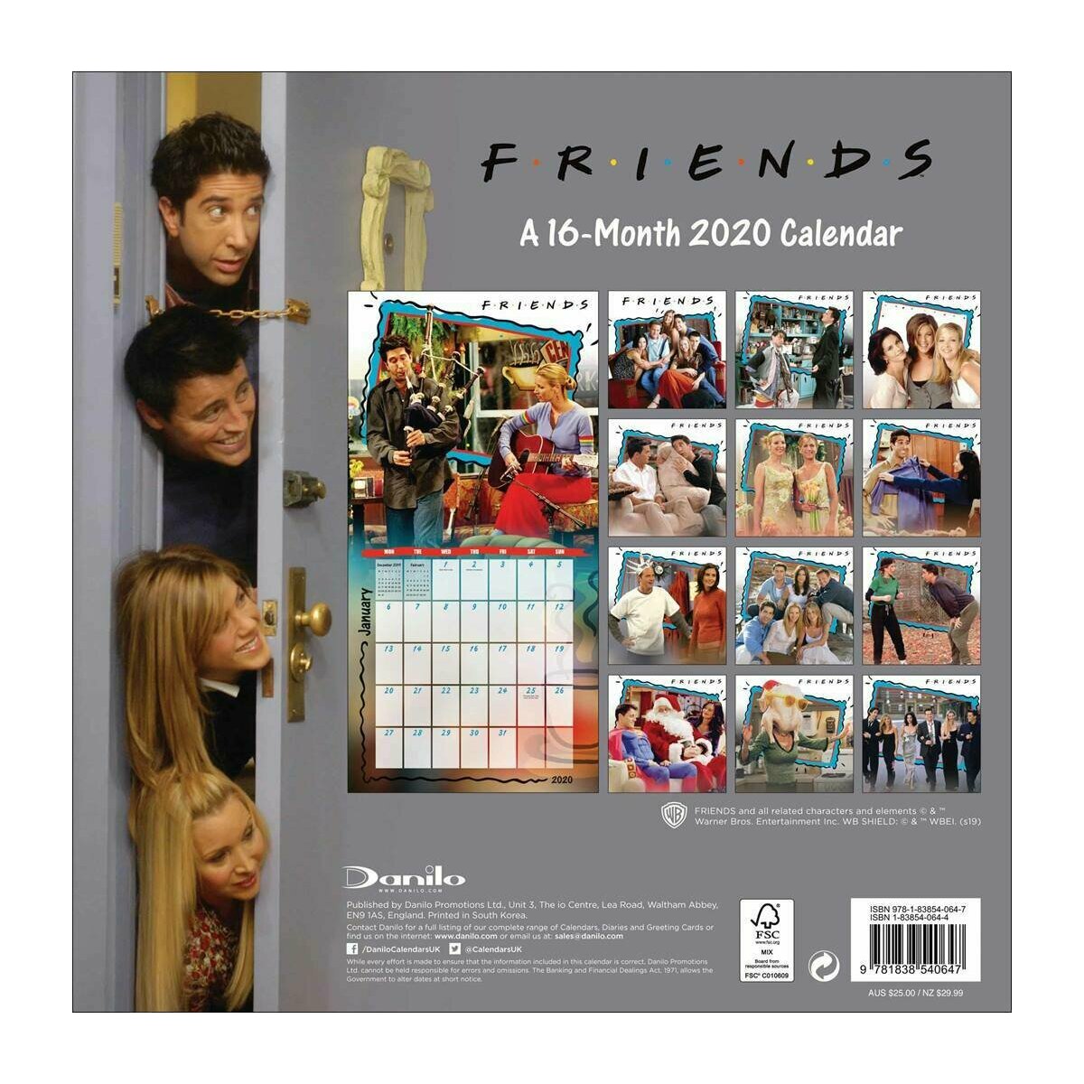 Calendrier 2020 Série Friends