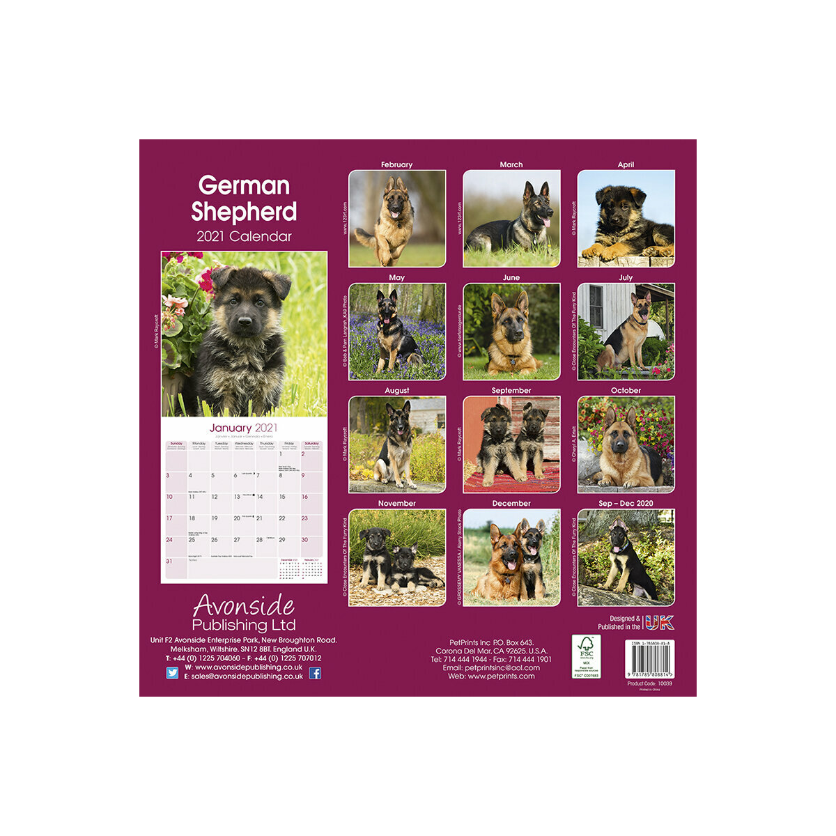 Calendrier Berger Allemand 2021 calendrier 2021 allemand