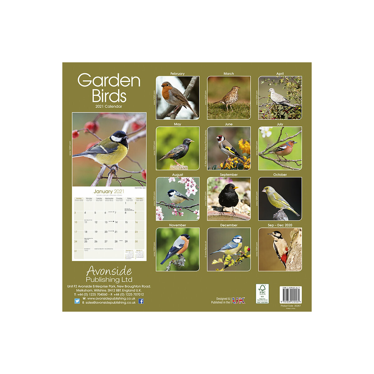 Calendrier 2021 Oiseaux Du Jardin calendrier oiseaux 2021