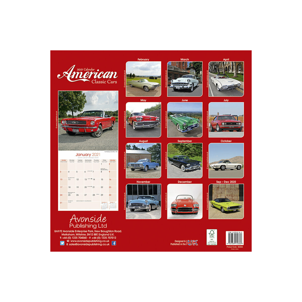 Calendrier 2021 Voiture Americaine calendrier 2021 routier