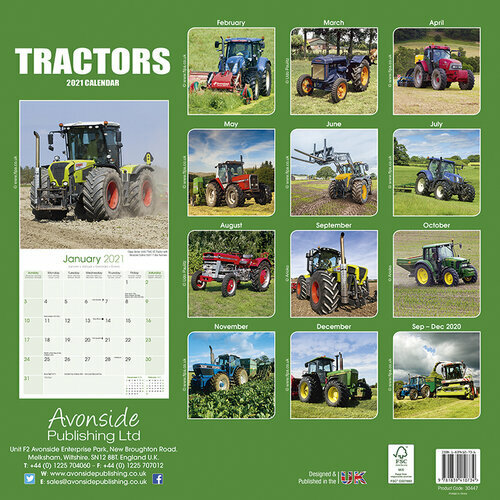 Calendrier 2021 Tracteur