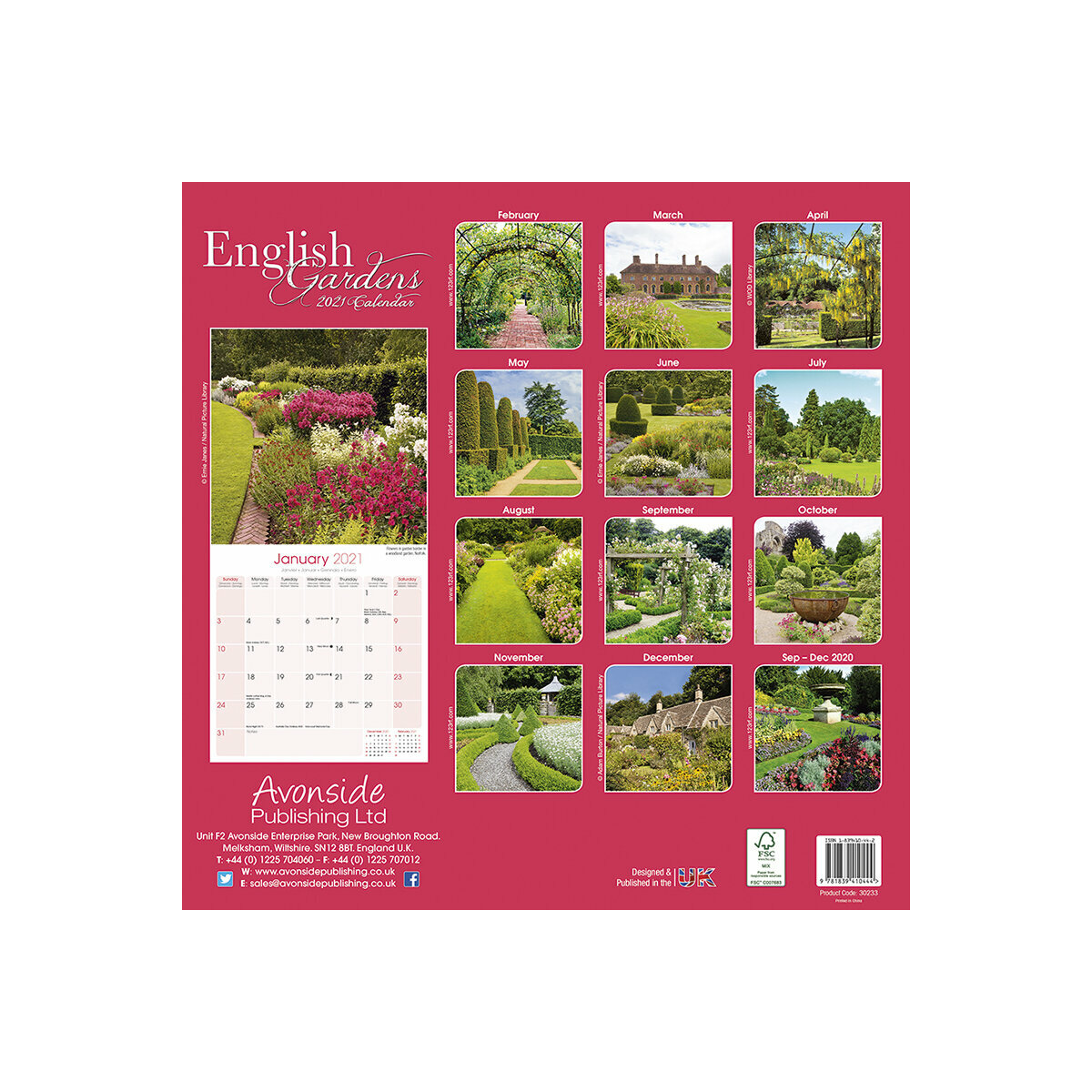 Calendrier Jardin 2021