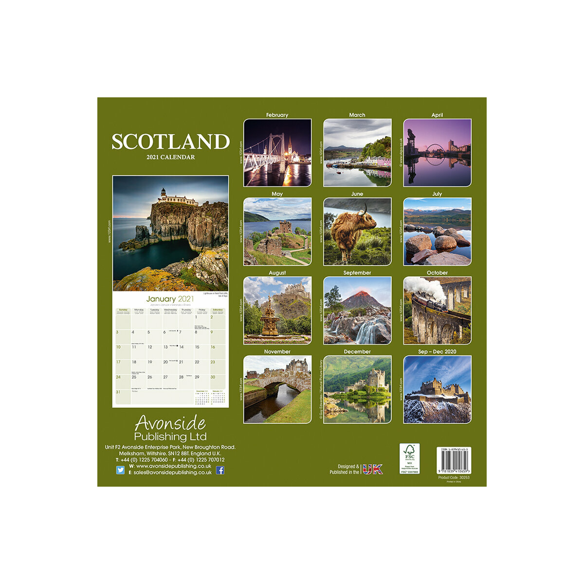 Calendrier 2021 Ecosse