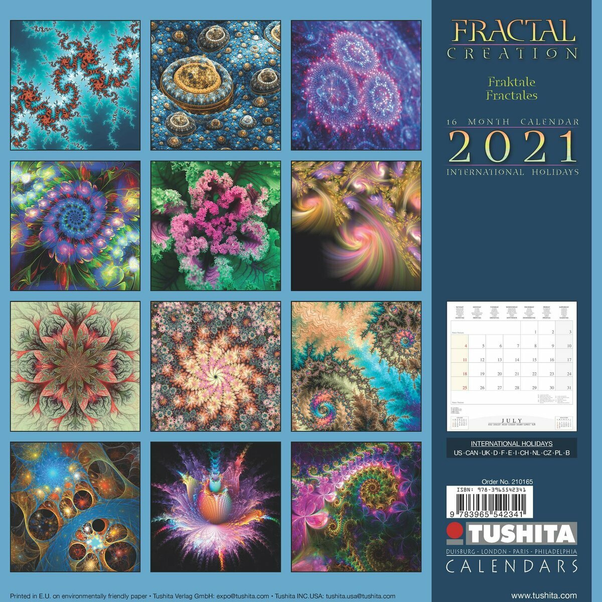 Calendrier 2021 Fractale Creation