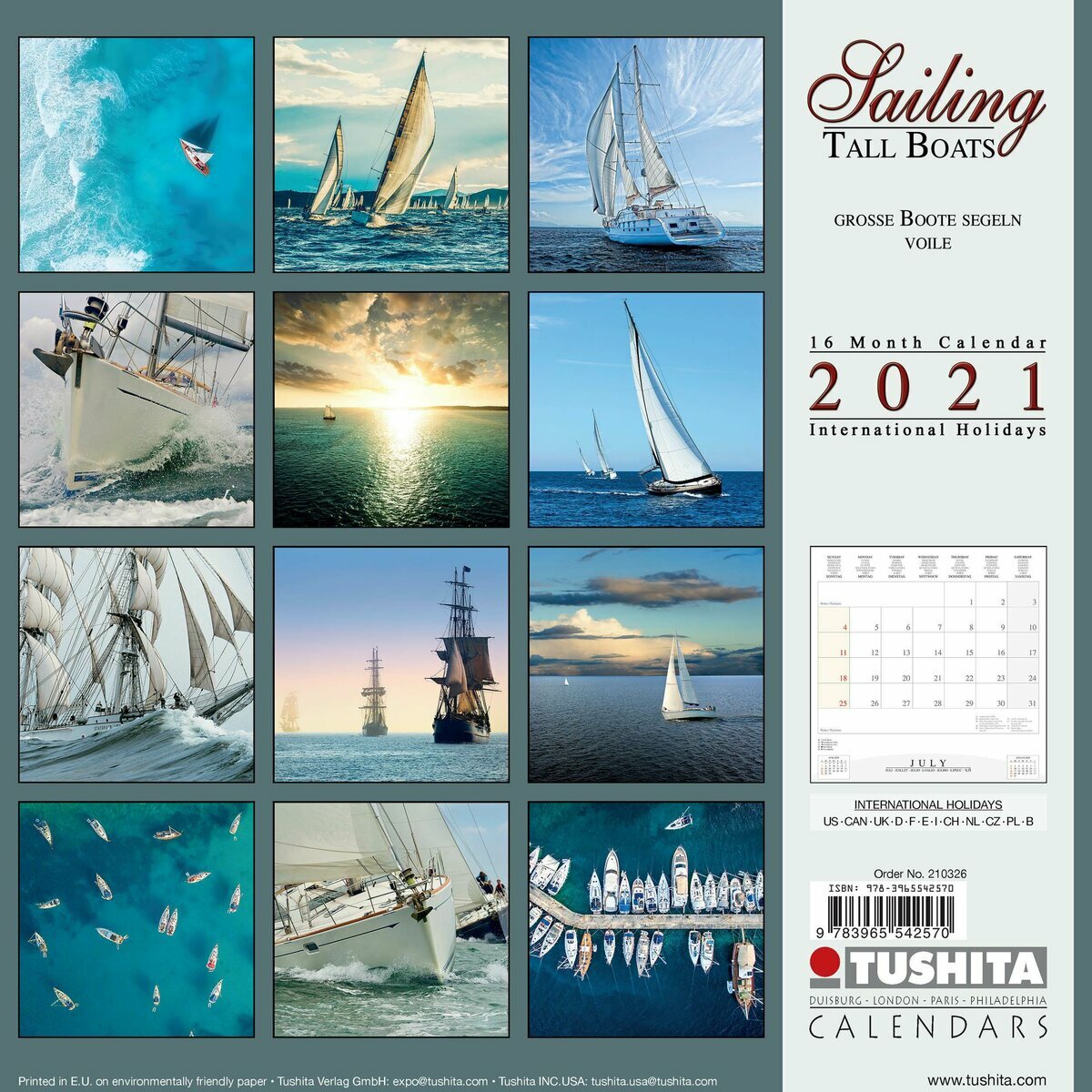 Calendrier 2021 Bateaux A Voiles calendrier voile 2021
