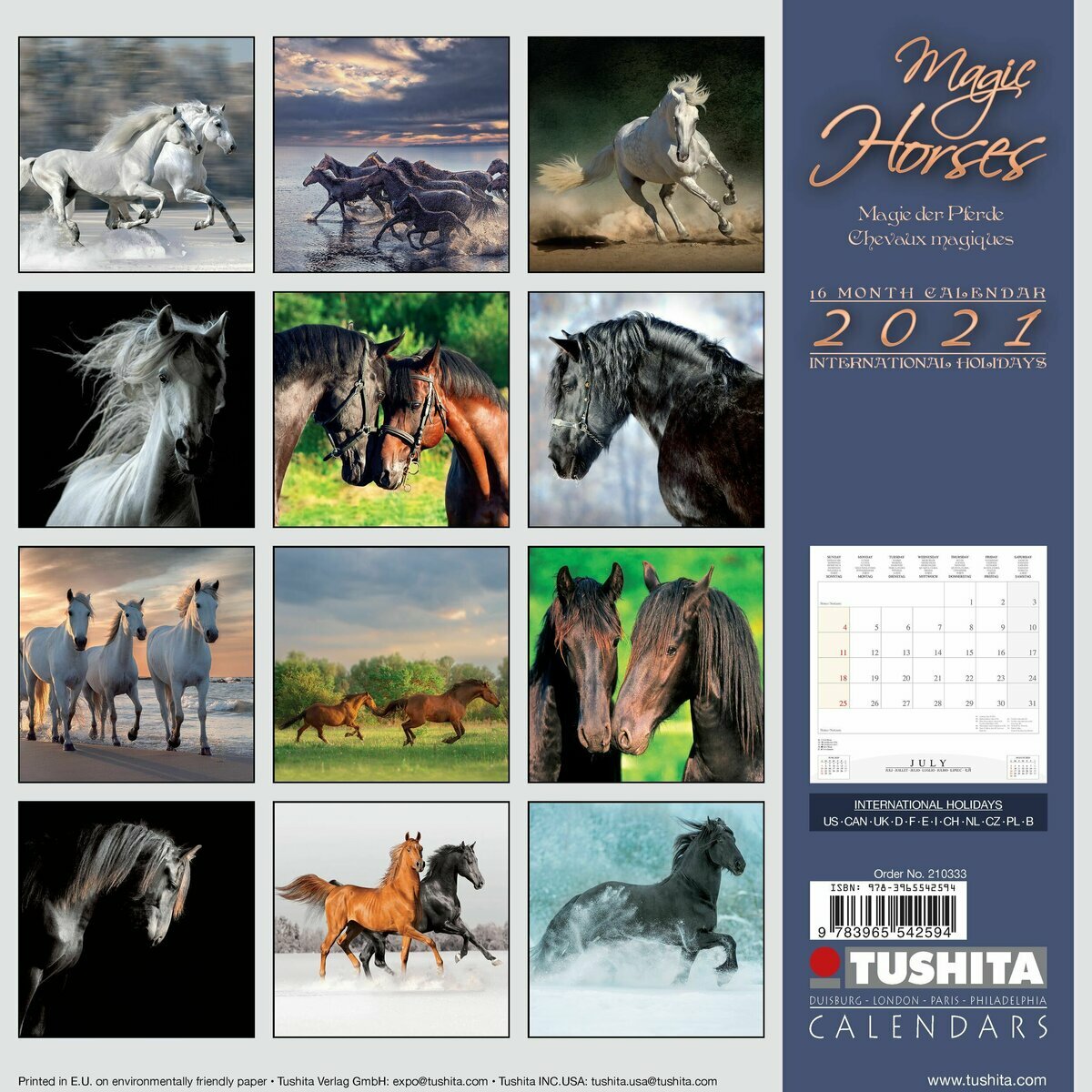 Calendrier 2021 Chevaux