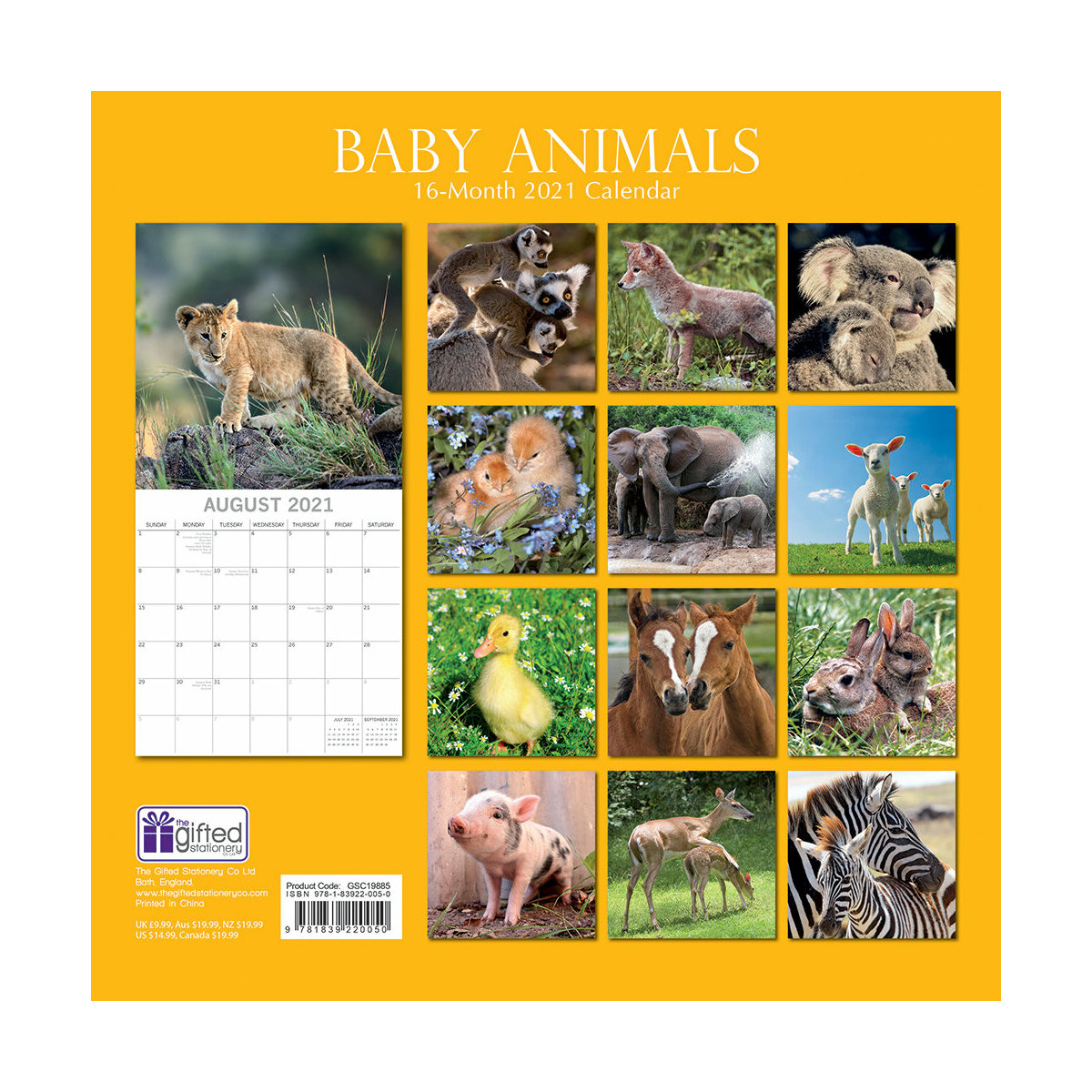 Calendrier 2021 Bebe Animaux calendrier animaux 2021