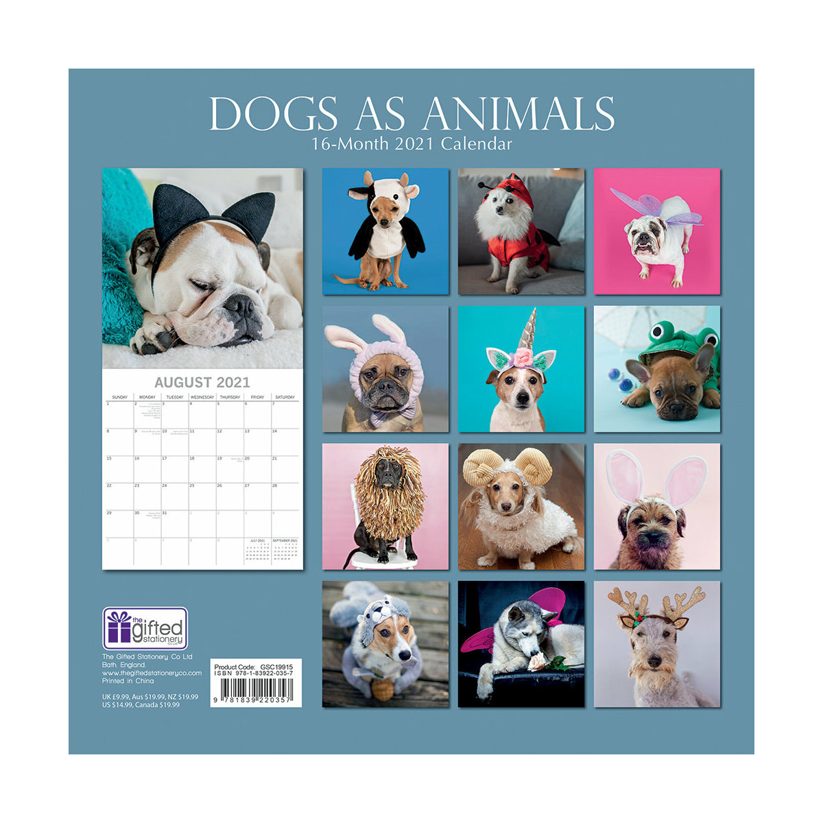 Calendrier 2021 Chien Deguise