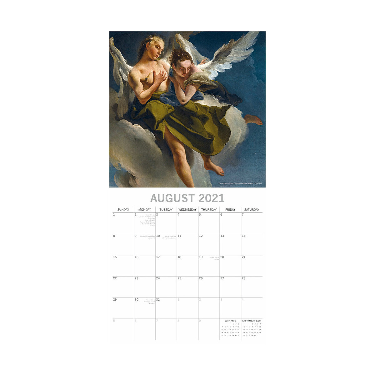 Calendrier 2021 Ange