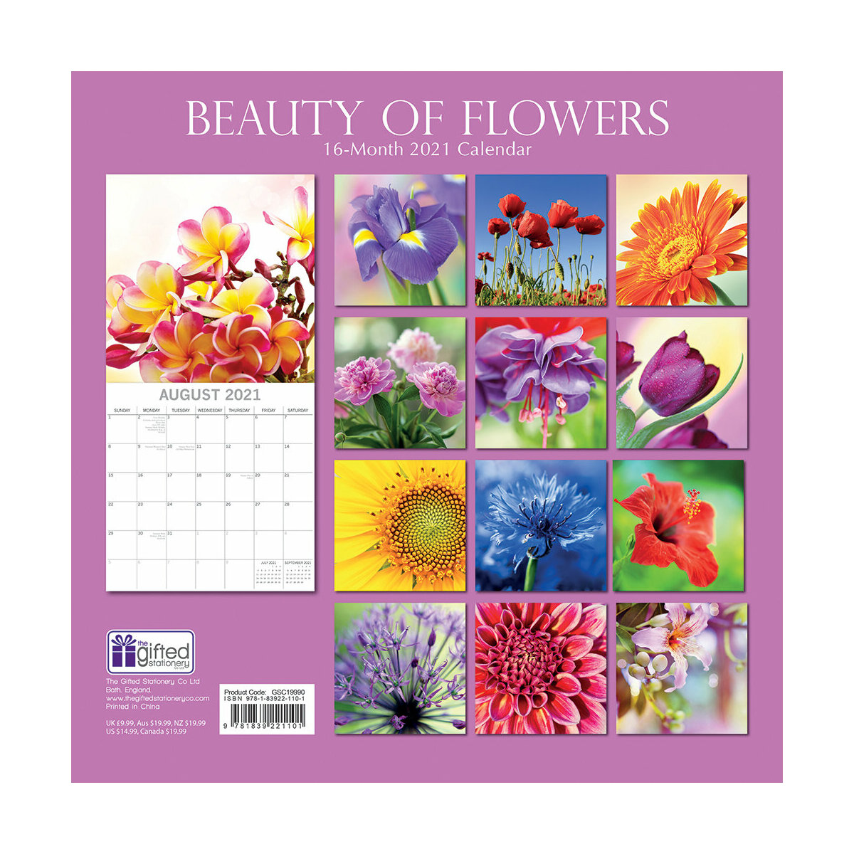 Calendrier Beaute Des Fleurs 2021