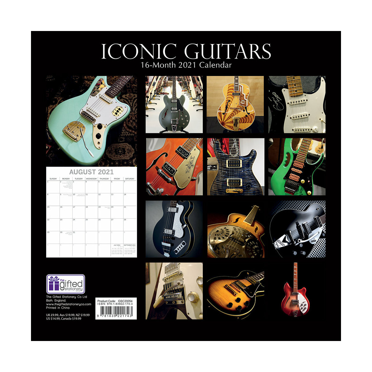 Calendrier 2021 Guitare Mythique