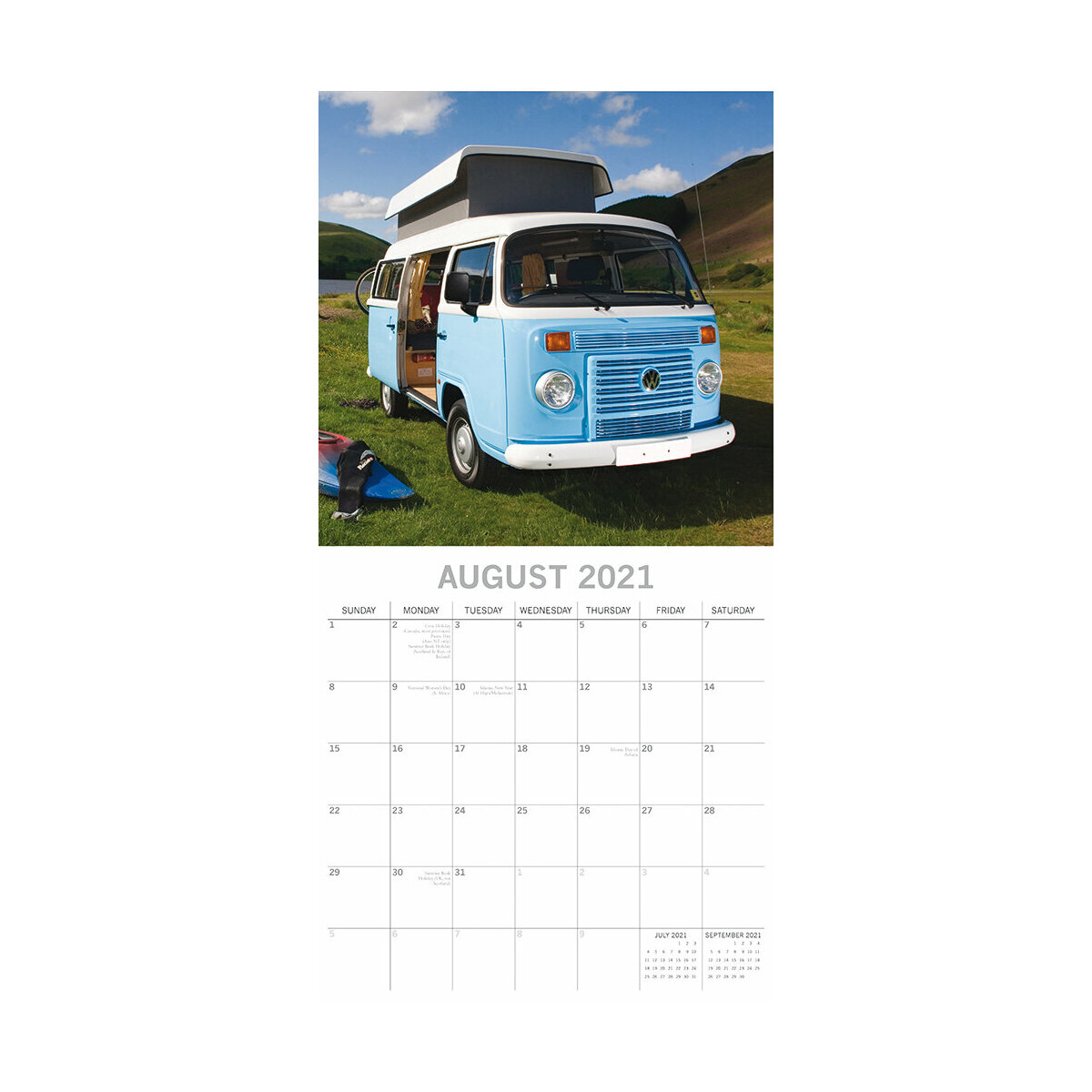 Calendrier 2021 Combi Volkswagen calendrier rassemblement vw 2021