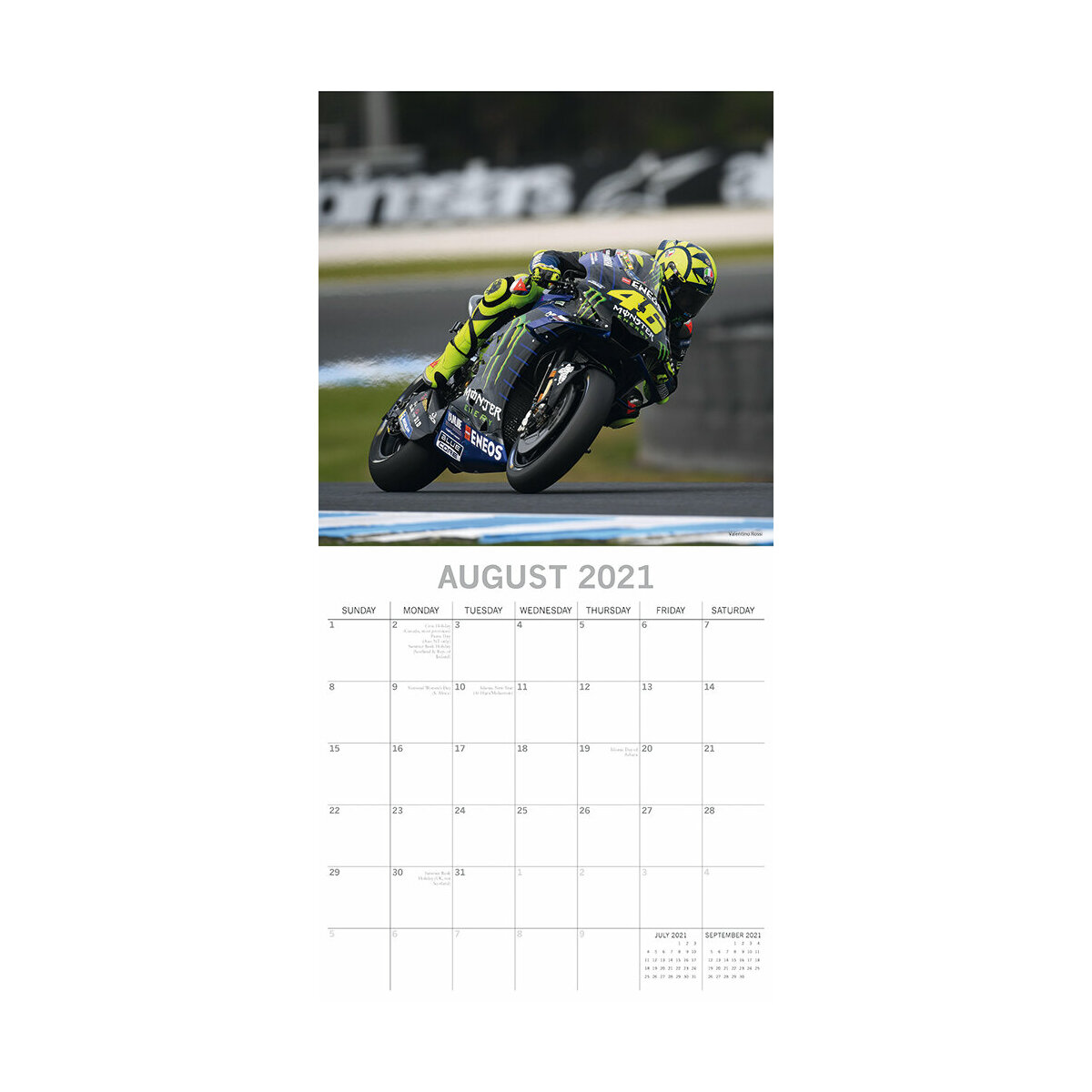 Calendrier 2021 Moto De Course